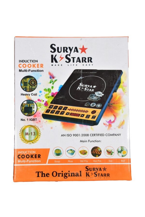 SURYA KSTAR M13 Induction Cooktop  (Black, Push Button) - Image 2